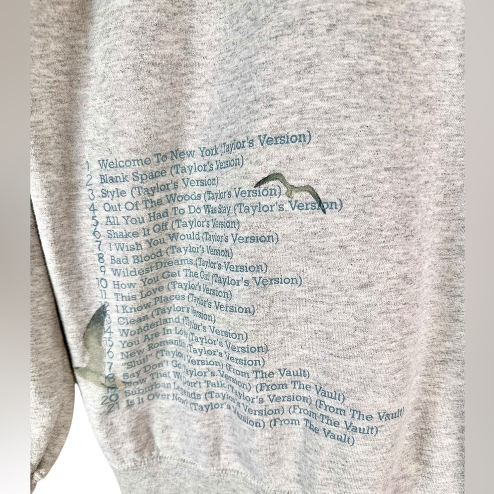 Taylor Swift Spotify Fans First Heather Gray 1989 (Taylor's Version) sweatshirt - Picture 4 of 6